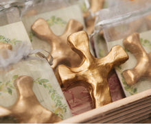 Load image into Gallery viewer, Hand-Made Polymer Clay Gold Cross
