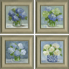 Load image into Gallery viewer, Cheryl Connelly- BLUE FLORALS ORIGINAL OIL
