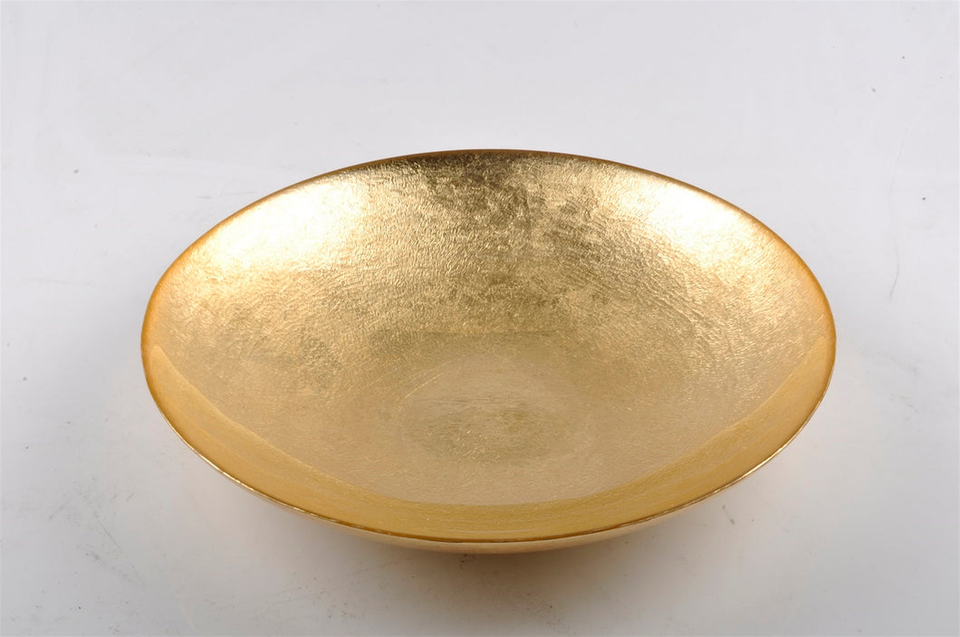 Glass Gold Leaf Bowl