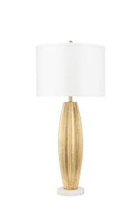 Gold Fluted Table Lamp