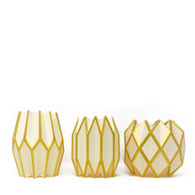 Load image into Gallery viewer, Lucy Grymes Gold Pearl w/ Gold Foil Flower Vase Wraps - 3 in a box

