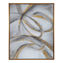 Load image into Gallery viewer, Hand Painted Framed Abstract Canvas with Large Textured Brushstrokes.
