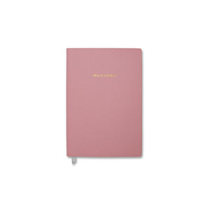 Katie Loxton Hello Lovely Small Notebook - Pale Pink