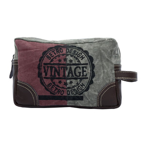 Pewry - Leather & Canvas Pouch