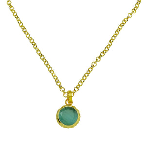Betty Carre - Amalfi Gold Chain Necklace w/ Stone