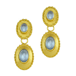 Betty Carre - Medaglia - Large Oval Stone Earrings