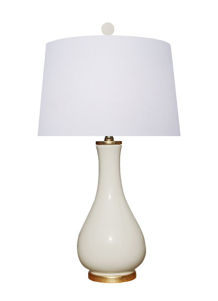 Porcelian Dove Lamp w/ Gold Leaf Base