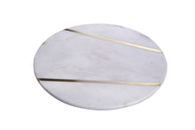 Load image into Gallery viewer, Medium Marble Plate with Gold Inlay
