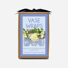 Load image into Gallery viewer, Lucy Grymes Periwinkle Flower Vase Wraps - 3 in a box
