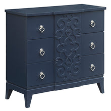 Load image into Gallery viewer, Portsmouth 3 Drawer Fretwork Chest in Indigo Finish

