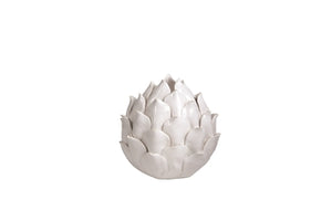 Small Ceramic White Artichoke