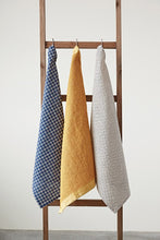 Load image into Gallery viewer, Set of 3  Cotton Tea Towels - Blue/Yellow
