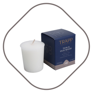 Trapp Fragrances No. 68 Teak & Oud Wood Votive Candle - 2 oz