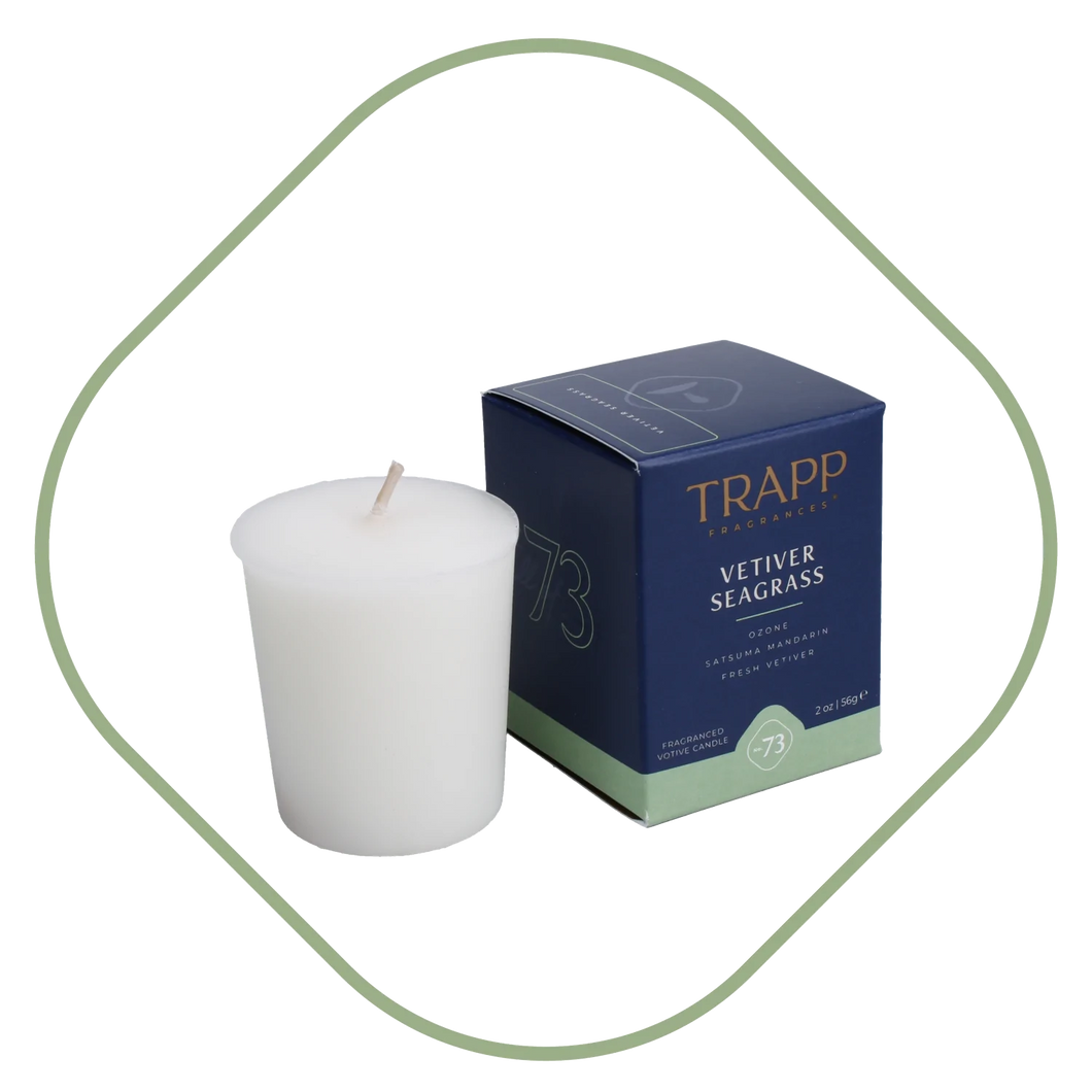 Trap Fragrances No. 73 Vetiver Seagrass Votive Candle - 2 oz