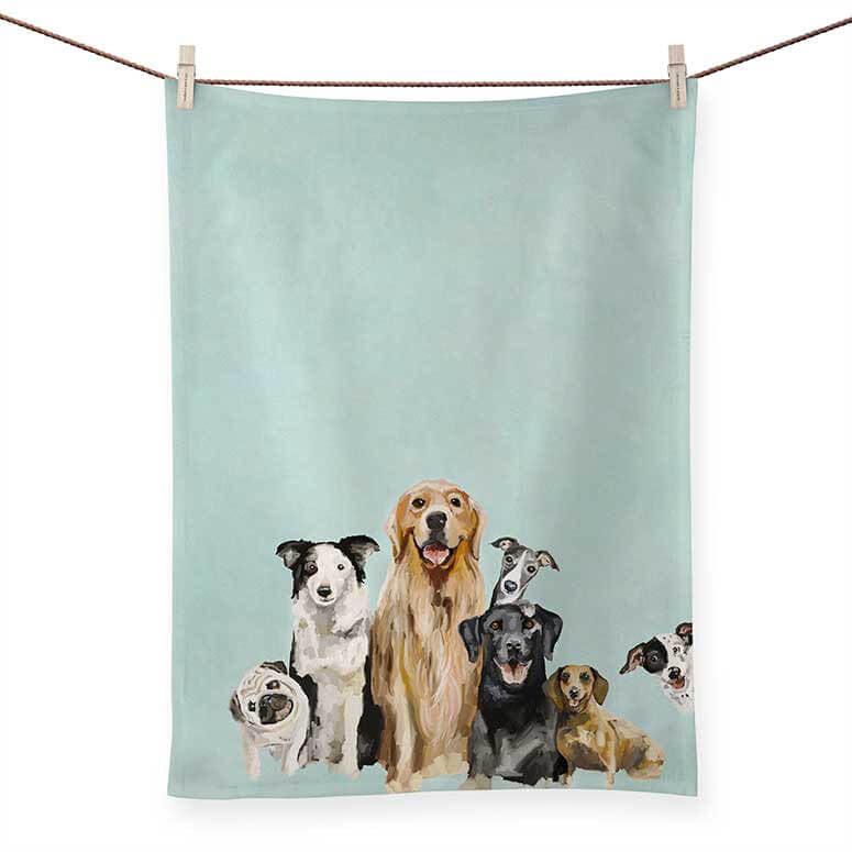 Best Friends Dog Tea Towel - 21 x 28