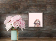 Load image into Gallery viewer, Bunny with Flower Crown Mini Framed Canvas
