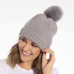 Katie Loxton Faux Fur Bobble Hat