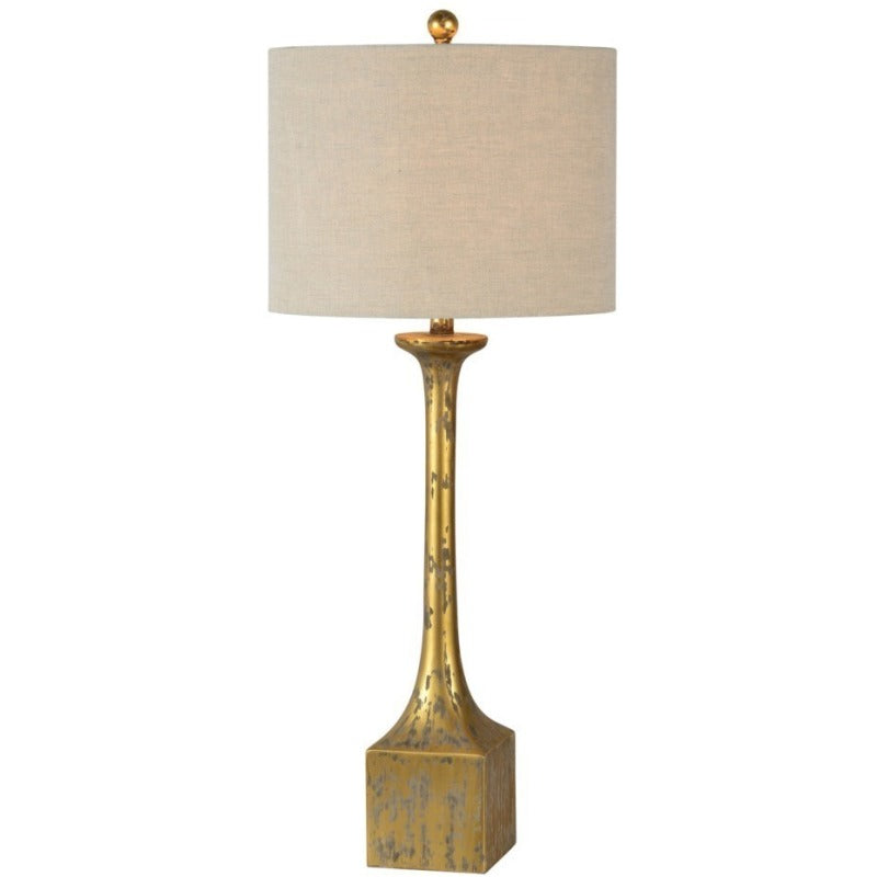 Gold Distressed Table Lamp