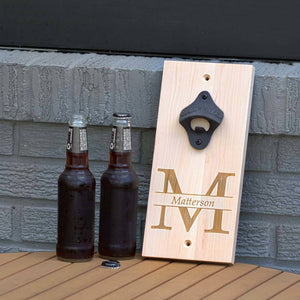Custom Maple Bottle Opener Board