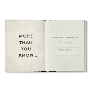 Mom, More Than You Know Book