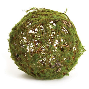 Moss Wrapped Twig Orb - 6"