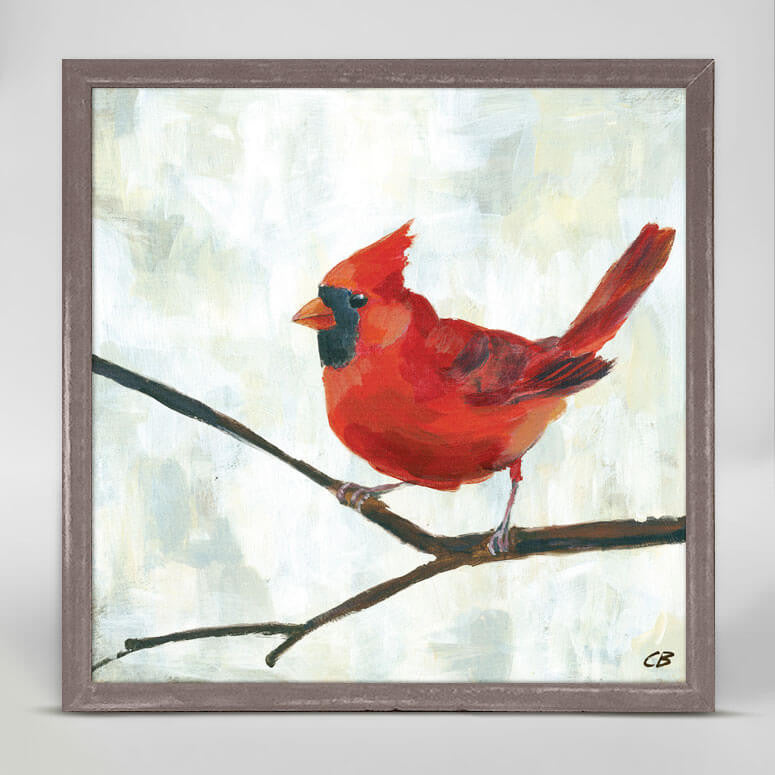 Red Cardinal Mini Framed Canvas