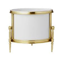Load image into Gallery viewer, Regent Cachepot Brass/White by Uttermost
