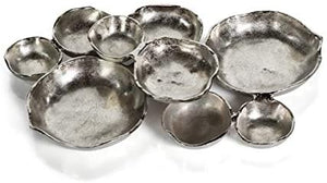 Cluster of Nine Silver Serving Bowls