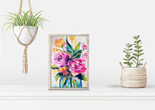 Load image into Gallery viewer, Simple Sunshine Floral Mini Framed Canvas
