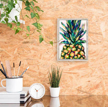 Load image into Gallery viewer, Summer Treat Pineapple Mini Framed Canvas
