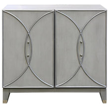 Load image into Gallery viewer, Two door Grey Cabinet  with Acrylic Handles
