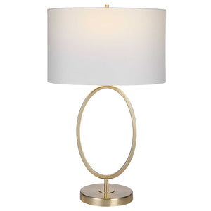 Gold Oval Ring Table Lamp