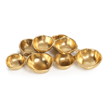 Load image into Gallery viewer, Small Cluster of 8 Serving Bowls - Gold
